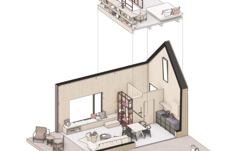 Domek z antrsolą_schemat 3d a